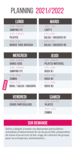 Cours de danse Angoulême 2022