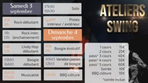 Ateliers swing charente programme 2022