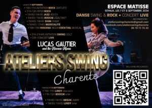 Ateliers Swing Charente programme 2024